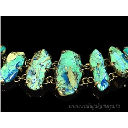 Браслет из флюорита, 18,5см.