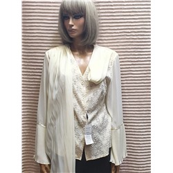 Блуза Ulimex крем шарф Польша 900678