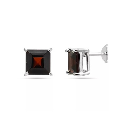 Серьги из серебра гранат, МЦВ115