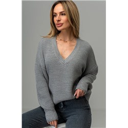 Женский вязаный джемпер оверсайз Happyfox