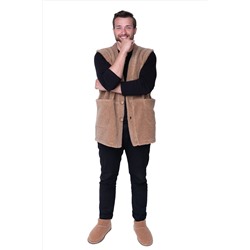 Мужской жилет из верблюжьей шерсти оптом (MEN VEST WOOL, цвет CAMEL)