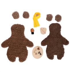 Мягкая игрушка из меха «Мишка» своими руками