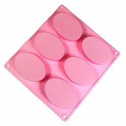 Форма силиконовая "Овал", 6 ячеек