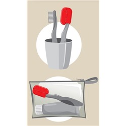 Антибактериальные колпачки для зубных щеток "Clips Brush" 4 шт