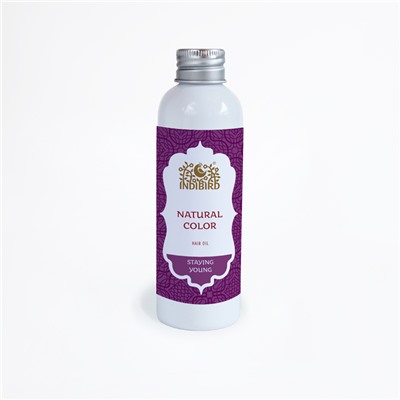 NATURAL COLOR Hair Oil, Indibird (ЦВЕТ ОТ ПРИРОДЫ Масло для волос от седины, Индибёрд), 150 мл.