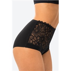 Женские кружевные трусы с высокой посадкой 3шт. Happyfox