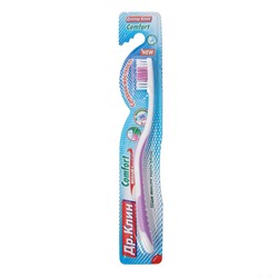 Зубная щётка COMFORT MEDIUM, Доктор Клин (разные цвета, средняя жёсткость), 1 шт.