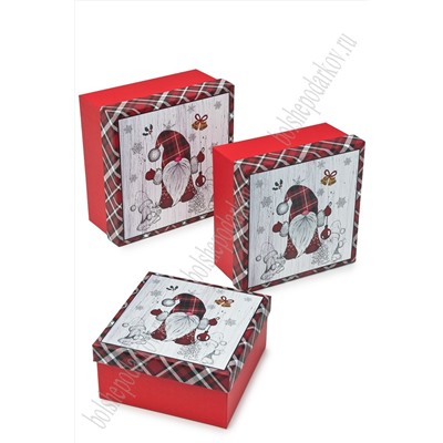 Коробки квадратные 3 в 1, 20*20*9,5 см (SF-7564) №14