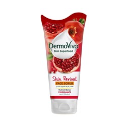 DermoViva SKIN REVIVAL Face Scrub, POMEGRANATE, Dabur (ОБНОВЛЕНИЕ КОЖИ, скраб для лица с ГРАНАТОМ - насыщенный питательными веществами, Дабур), 150 мл. - СРОК ГОДНОСТИ ДО 31 ЯНВАРЯ 2025 ГОДА