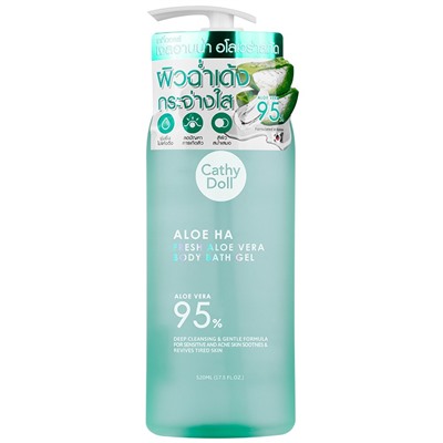 ALOE HA Fresh Aloe Vera Body Bath Gel, Cathy Doll (Гель для душа с АЛОЕ ВЕРА 95%, Кэти Долл), 520 мл.