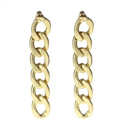 ХИТ 2022 серьги-цепи (матовые) 6,5см