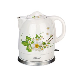 Эл.чайники керамика 1,5л  WHITE FLOWERS