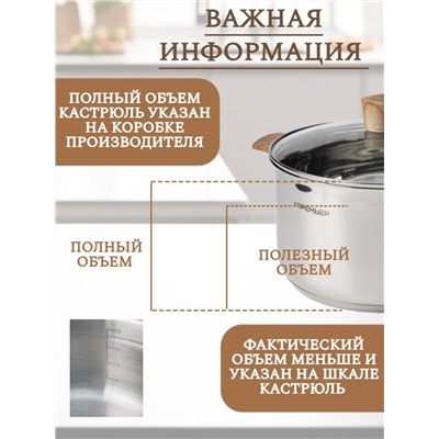 Набор посуды 6 предметов 2,5 л; 3 л; 4,8 л (4шт)