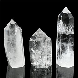 Кристалл горного хрусталя "Карандаш" 25*25*65мм,  80-89г (G).