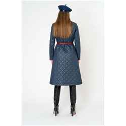 Elema 5-11113-1-164 тёмно-синий/рябина, Пальто