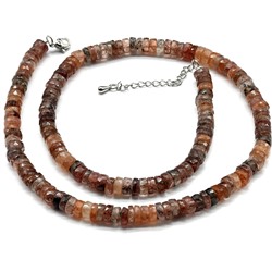 Бусы из Клубничного кварца диски гр.7*3мм, 48см, 41,2г