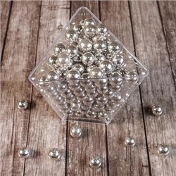 Сахарные шарики Серебро 8 мм New, 50 гр
