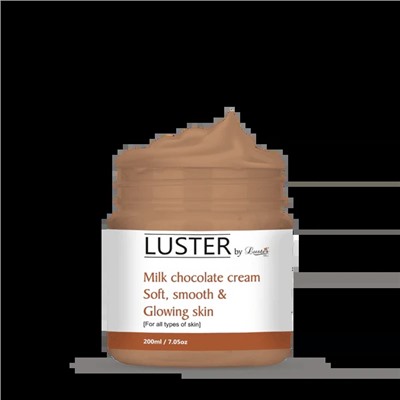 MILK CHOCOLATE Cream, Luster (МОЛОЧНЫЙ ШОКОЛАД успокаивающий крем для лица, Ластер), 200 мл.