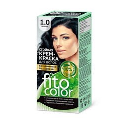 Стойкая крем-краска для волос серии Fitocolor, тон 1.0 черный 115мл