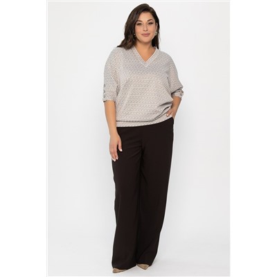 Джемпер трикотажный Вэнсдей (бежевый) Б14485-4М