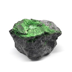 Самородный уваровит 1 сорт 89*64*51мм 525г