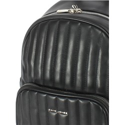 Рюкзак жен искусственная кожа DJ-6919-3-BLACK,  1отд,  2внут+2внеш/ карм,  черный 252328