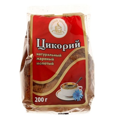 ЦИКОРИЙ натуральный жареный молотый, Русский Цикорий, 200 г.