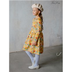 Платье Эля горчичное поле