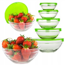 Набор чаш из 5-ти стекло (16шт)