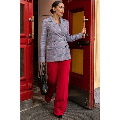 Пиджак Бренда (серый/клетка) Б14124-33М