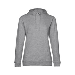 Толстовка с капюшоном женская Hoodie, серый меланж