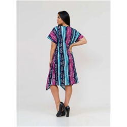 Платье женское Текс-Плюс, цвет зеленый голубой розовый