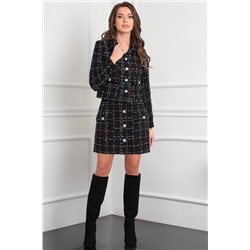 LeNata 21306 клетка, Юбка,  Жакет