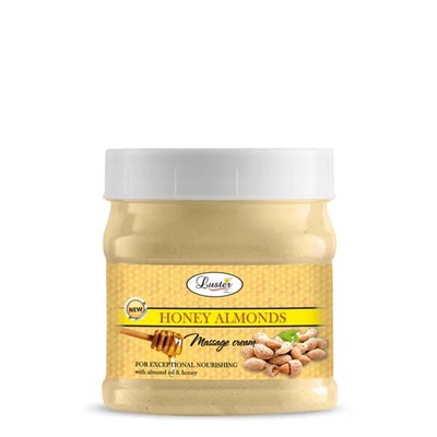 HONEY ALMONDS Massage Cream, Luster (МЁД И МИНДАЛЬ массажный крем для лица, Ластер), 500 мл.