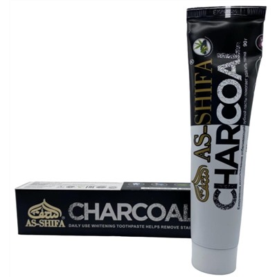 CHARCOAL Toothpaste, As-Shifa (УГОЛЬНАЯ отбеливающая зубная паста для ежедневного использования, Ас-Шифа), 90 г.