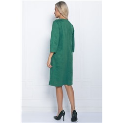 Платье Элегантная простота (зеленое) П11239
