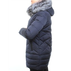 D16-276 Пальто зимнее женское (холлофайбер, натуральный мех чернобурки) размер L - 46 российский