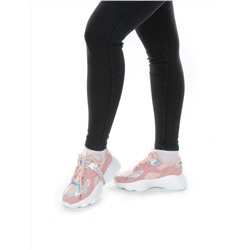 SZW80211-1PP PINK Кроссовки женские (натуральная замша, текстиль) размер 37