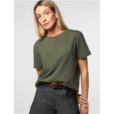 Футболка из премиального хлопка с эластаном