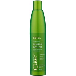 CUREX  Шампунь Volume Живой объем д/сух.повр. волос 300мл (зелёный) Estel