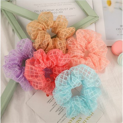 Sale 10%! Модный аксессуар !!! Невероятно женственная и нежная резинка для волос, Цвет коралл, 1 шт.