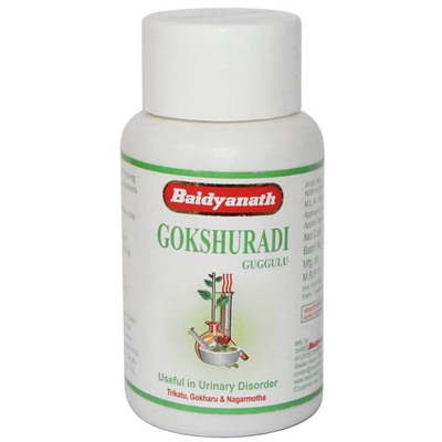GOKSHURADI GUGGULU, Baidyanath (ГОКШУРАДИ ГУГГУЛ, здоровье мочеполовой системы, Байдьянатх), 80 таб.