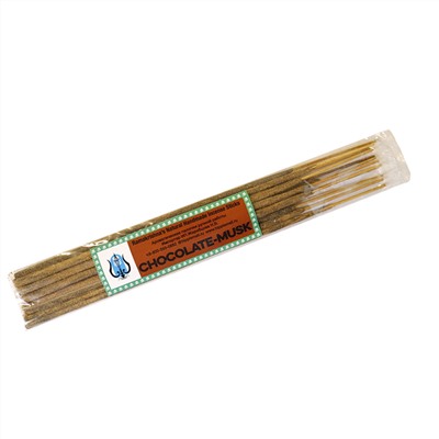 CHOCOLATE MUSK Ramakrishna's Natural Handmade Incense Sticks (ШОКОЛАД МУСК натуральные благовония ручной работы, Рамакришна), 20 г.