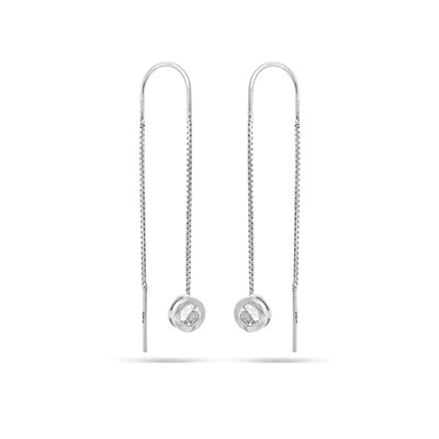 Серьги из серебра куб.циркон., ТЦС-67