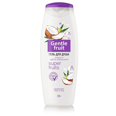 IRIS Gentle Fruit Гель для душа Кокос и цветы апельсина 400мл