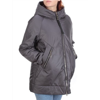 GWC21028P DARK GRAY Куртка демисезонная женская (100 гр. синтепон) PURELIFE размер 52 российский