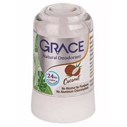 COCONUT Crystal Deodorant, Grace (КОКОС кристальный алунитовый дезодорант, Грэйс), 70 г.