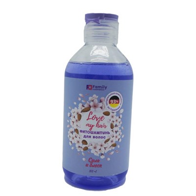 Шампунь-фито д/волос LOVE MY Сила и блеск 300ml VILSEN