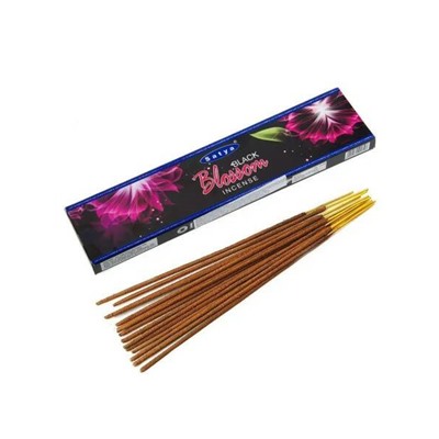 Satya BLACK BLOSSOM Incense (Благовония ЧЕРНОЕ ЦВЕТЕНИЕ, Сатья), 18 г.