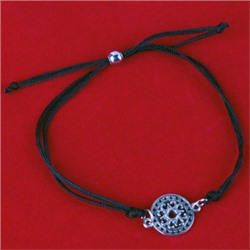 Браслет чёрная нить ЛУНА МАНДАЛА, Giftman, 1 шт.